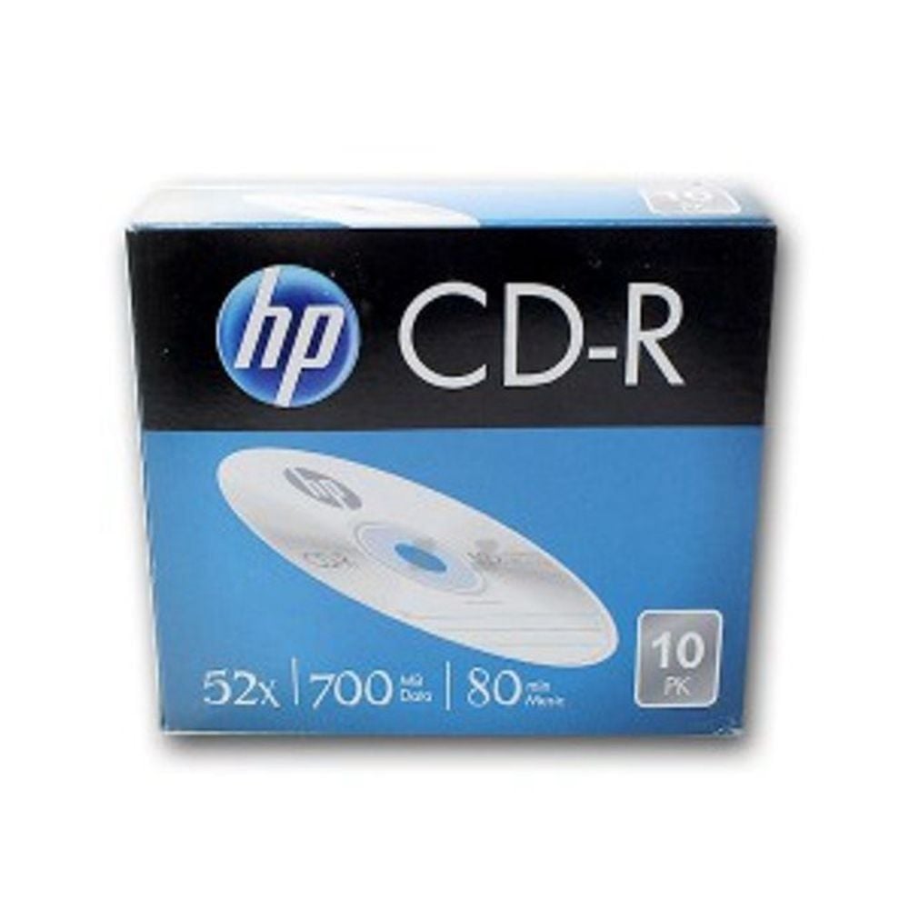안전한 저장 HP CD-R 공CD 공디스크 슬림 케이스 10P - 상품 이미지