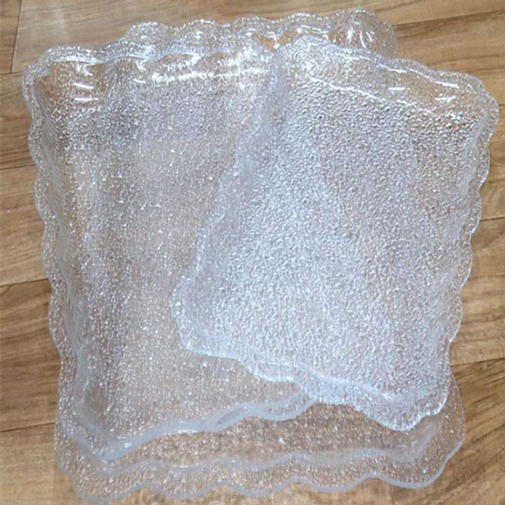 카페 홈카페 다용도 아크릴 과일 서빙 쟁반 트레이 35.5cm 1P - 상품 이미지