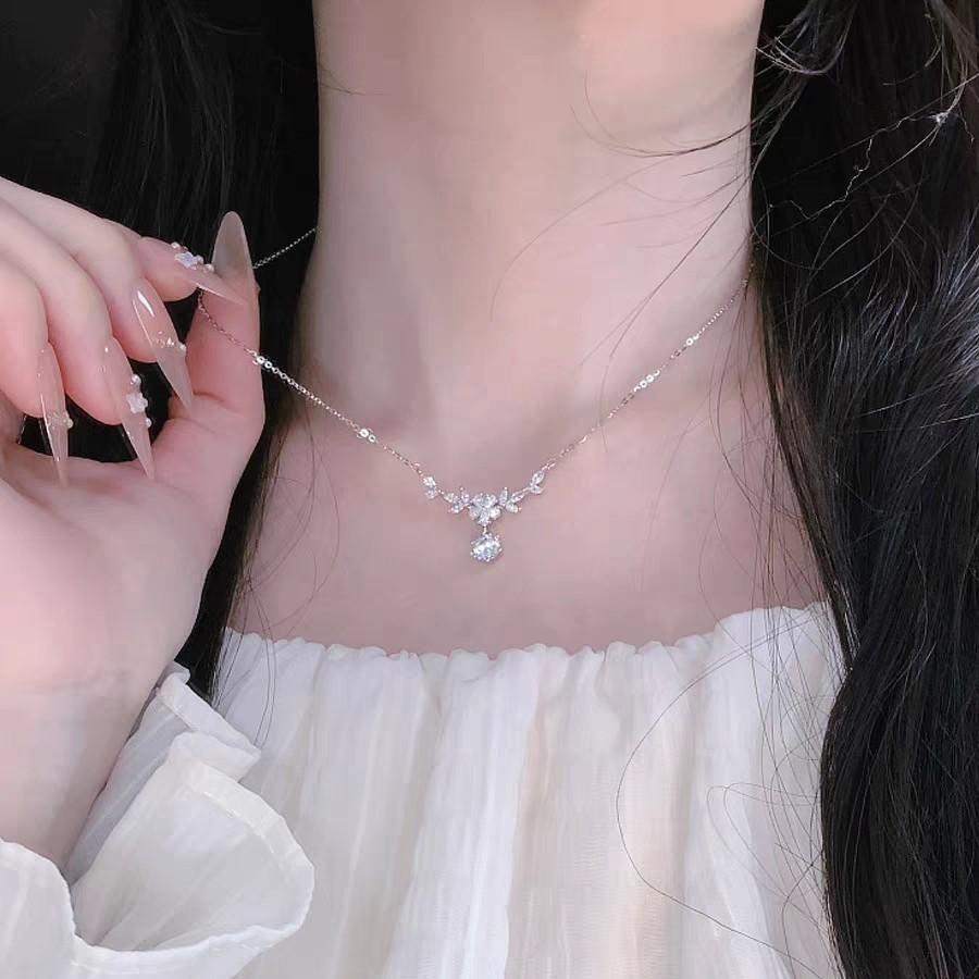 S999 순은 목걸이 여성 실버 여자친구 기념일 선물 - 상세 이미지 3
