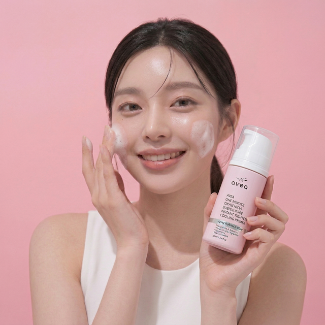아베아 탄산 쿨링 프라이머 들뜨는 화장, 모공 면적 고민 해결 1분 버블 프라이머 30ml / 100ml 물광 광채 수분 이미지 2
