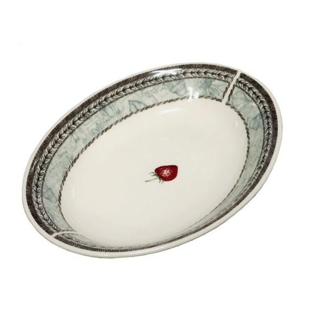웨지우드 도자기 플레이팅 타원 접시 디저트 접시 19cm - 상품 이미지