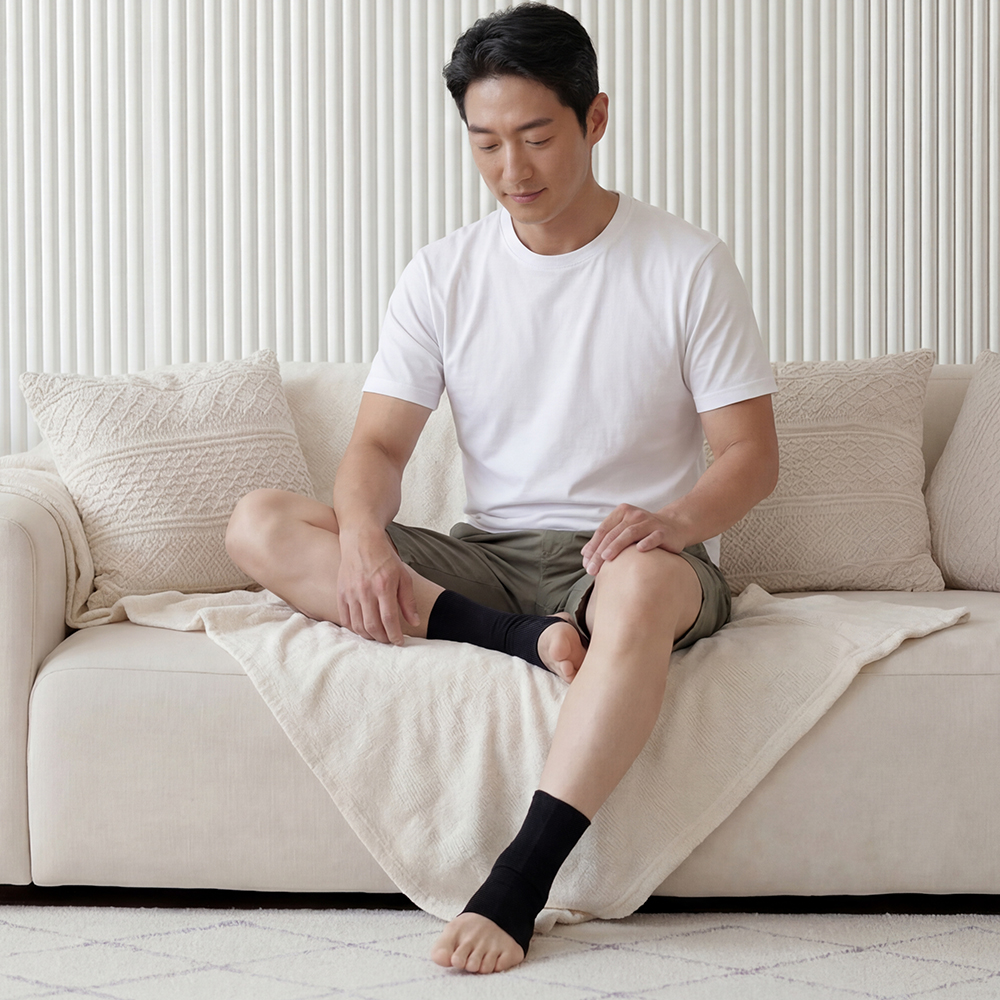 닥터코어런 블락 시니어발목보호대 약국 아대 부모님 걷기 러닝 - 상품 이미지