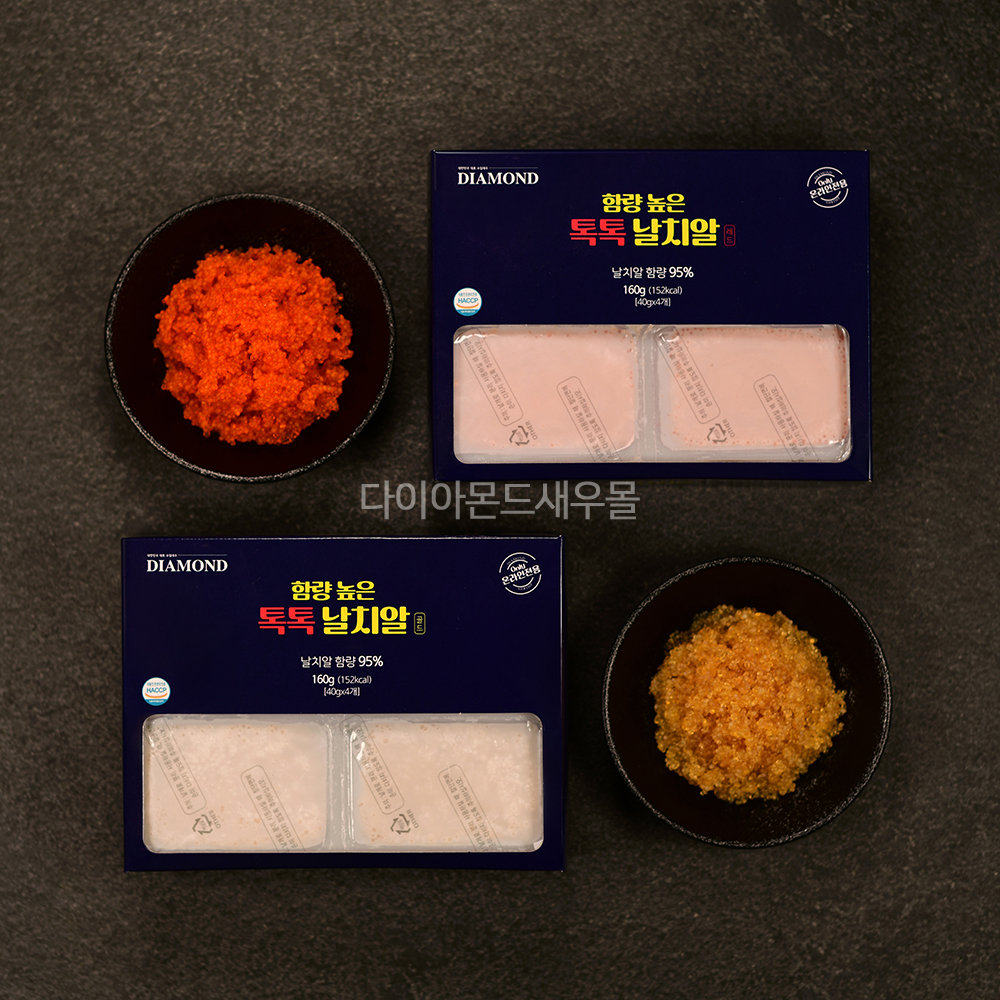 함량 높은 톡톡 날치알 프리미엄 95% 레드 골드 160g 40gX4개입 - 상품 이미지