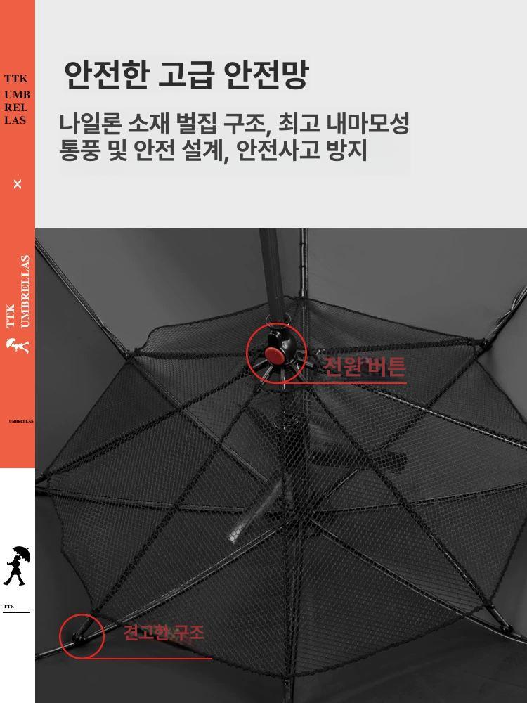 슈버 양산선풍기 선풍기달린 양우산 자외선차단 용 쿨링 대햄스터 USB 충전형 - 상세 이미지 4