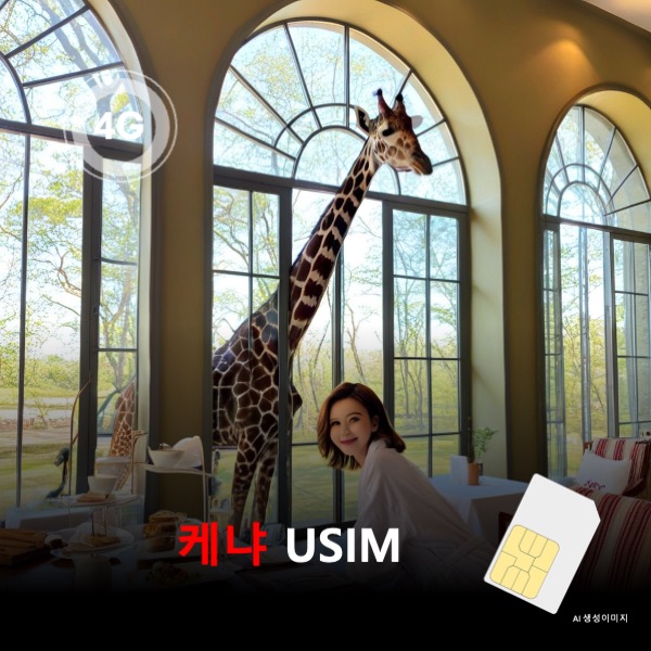 네이버 뜨거운청춘 케냐 유심 USIM 데이터 전용 무제한
