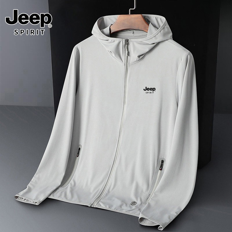 JEEP 남성 여름 냉감 바람막이 자외선차단 낚시복 빅사이즈 - 상품 이미지