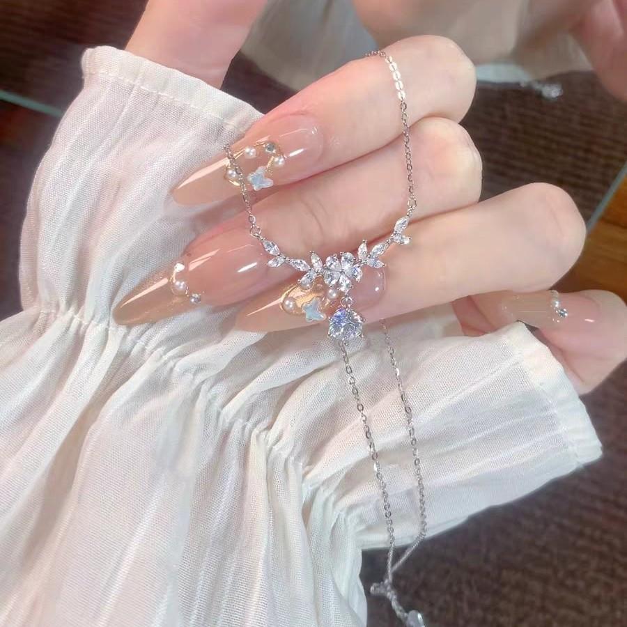 S999 순은 목걸이 여성 실버 여자친구 기념일 선물 - 상세 이미지 2