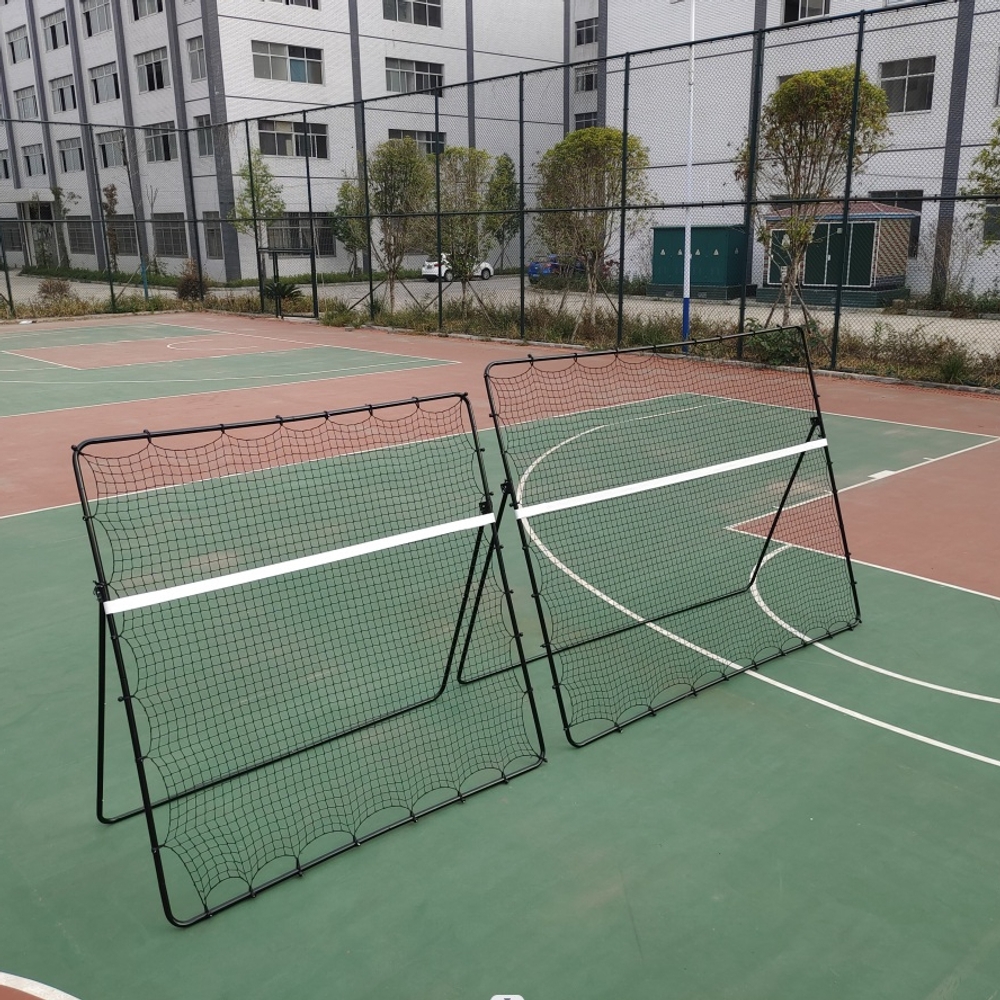 테니스 리바운드네트 축구 야구 트레이닝 훈련 연습용 튼튼한 스틸 프레임 2X2m - 상세 이미지 2