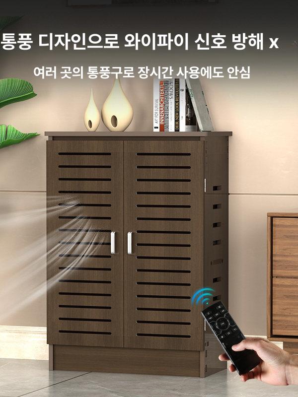 셋톱박스 정리함 모뎀 공유기 수납 선반 인테리어 50x30cm/높이 70cm 고급형 내구성 - 상세 이미지 5