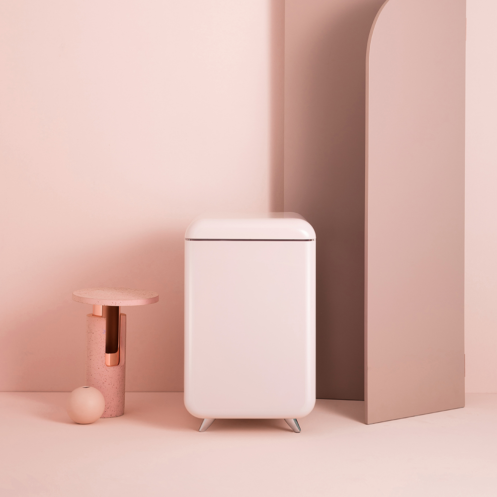 레트로 미니 냉장고 32L WC-32C 무소음 음료 다용도 핑크 - 상세 이미지 2