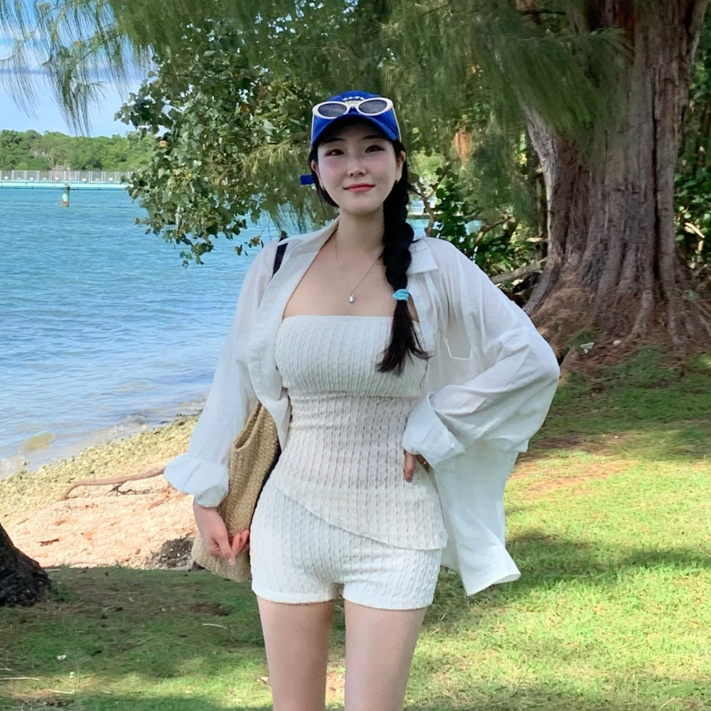 여름셔츠 오버핏셔츠 살안타템 여성여름남방 시스루남방 이미지 7