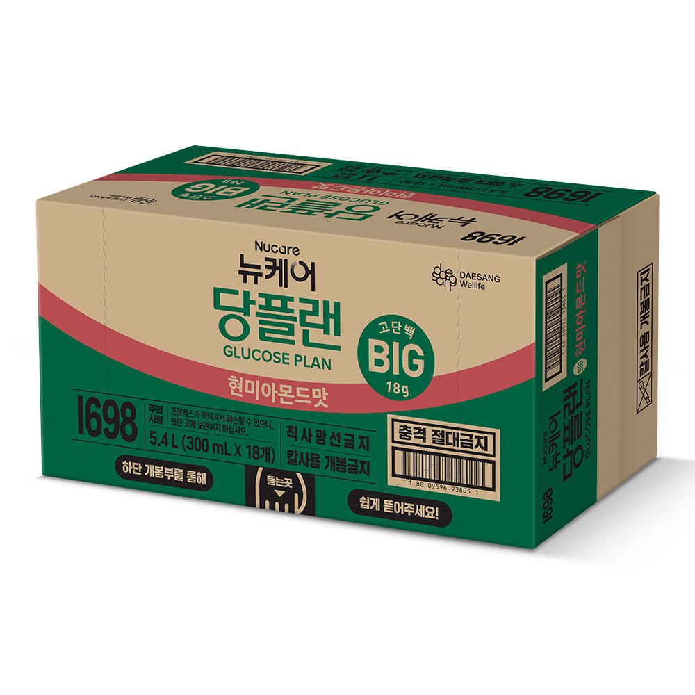 [네이버단독] 뉴케어 당플랜 BIG 고용량 당뇨영양식 현미아몬드맛, 300ml, 18개 이미지 3