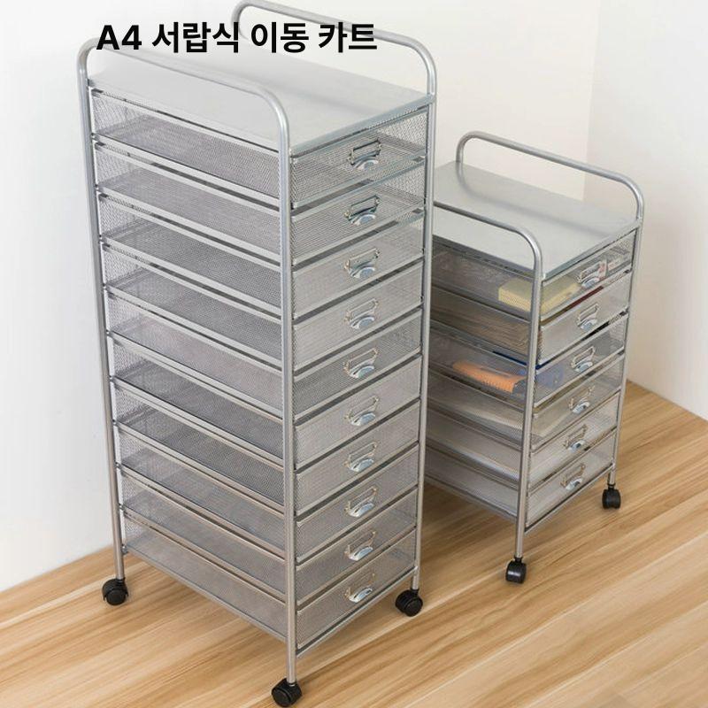 이동식 서류함 A4 5단 바퀴 서랍장 사무실 정리함 - 상세 이미지 2