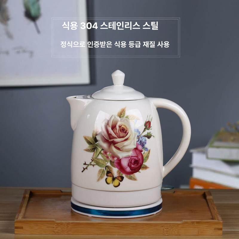 심플 도자기 전기포트 티포트 주전자 가정용 티메이커 복고풍 차주전자 커피 - 상세 이미지 2