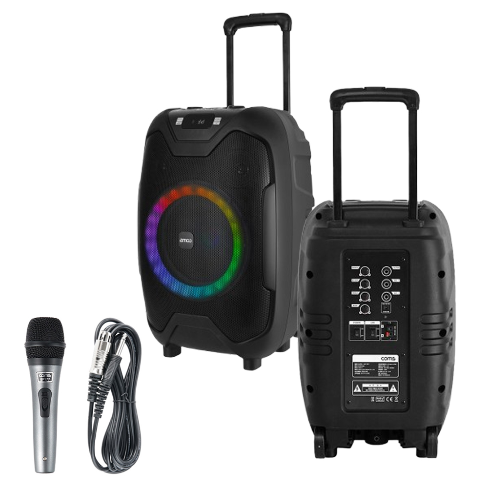 COMS 이동식앰프 KY600S 50W 블루투스 스피커 충전식 이동형 야외용 버스킹 강의용