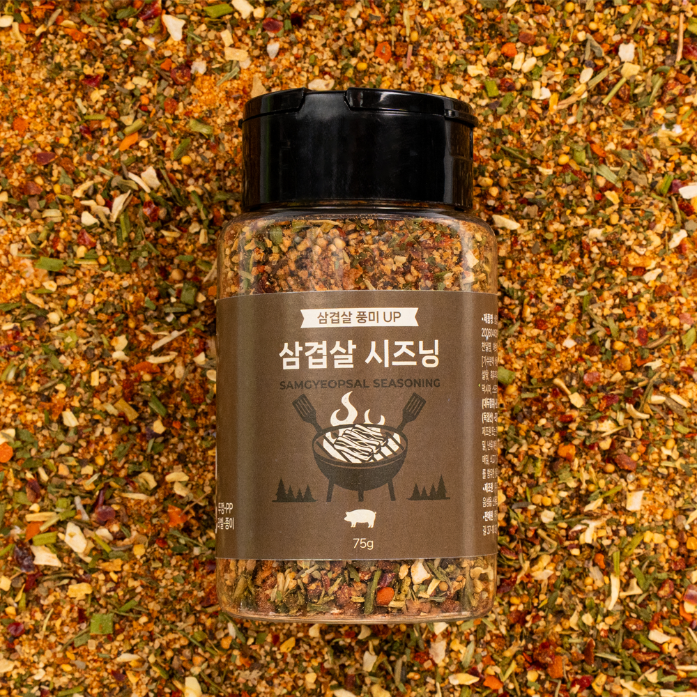 꾸버스 삼겹살 바베큐 시즈닝 통삼겹 훈제 스테이크 소스 가루 캠핑 휴대용 75g 이미지 6