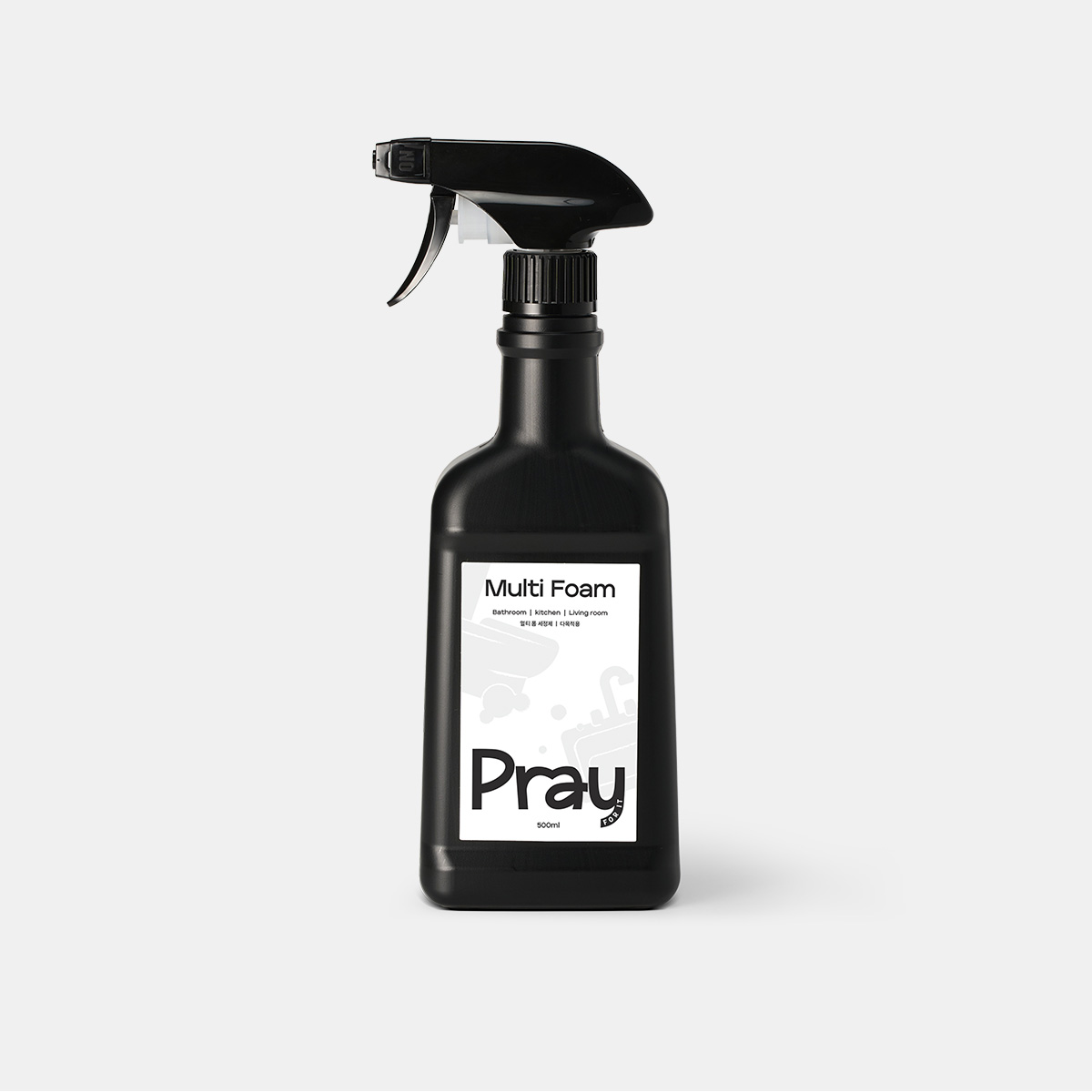 프레이포잇 자연유래 욕실 주방 다목적 멀티폼 세정제 500ml, 1개
