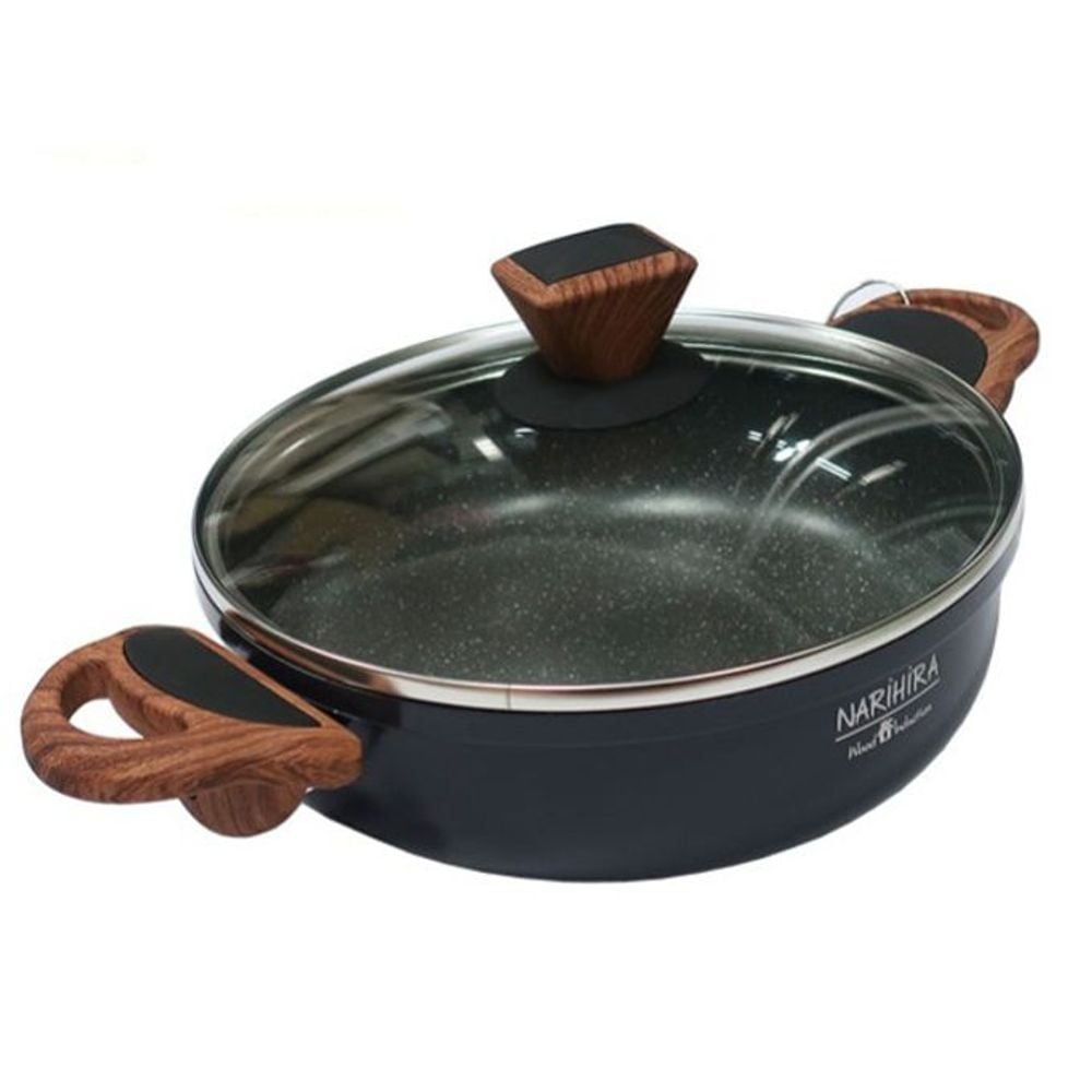 인덕션 겸용 대리석 샤브샤브 찌개 전골 냄비 24cm - 상품 이미지