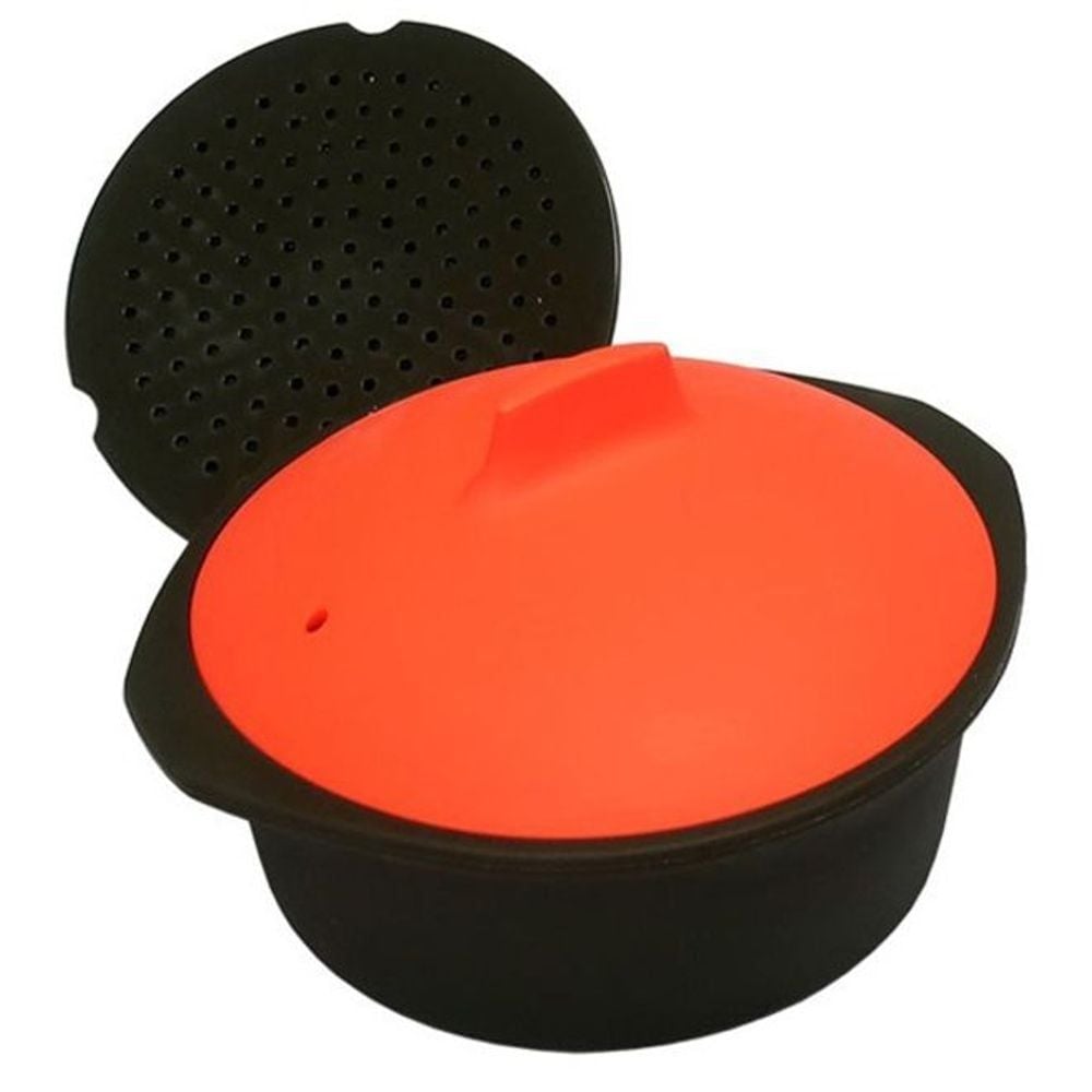 키친프리 전자렌지용 실리콘 멀티쿠커 찜기 찜통 19.5cm - 상품 이미지