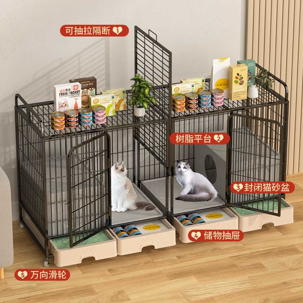 고양이 교배용 케이지 보호장 반려동물 용 격리 철장 - 상세 이미지 4
