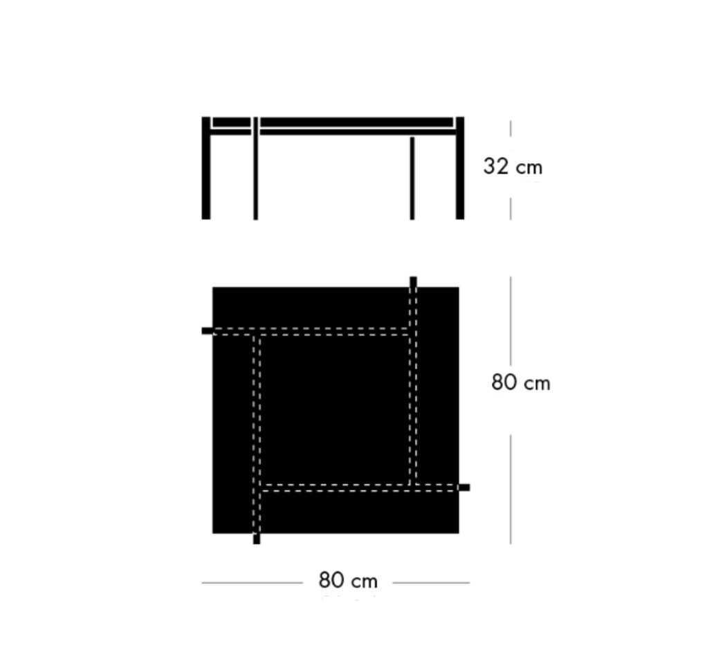 천연 대리석 마블 80x80x35cm 화이트 사각 낮은 커피테이블 거실 소파테이블 고급 프레임 80x80 나사 없는 버전 - 상세 이미지 2