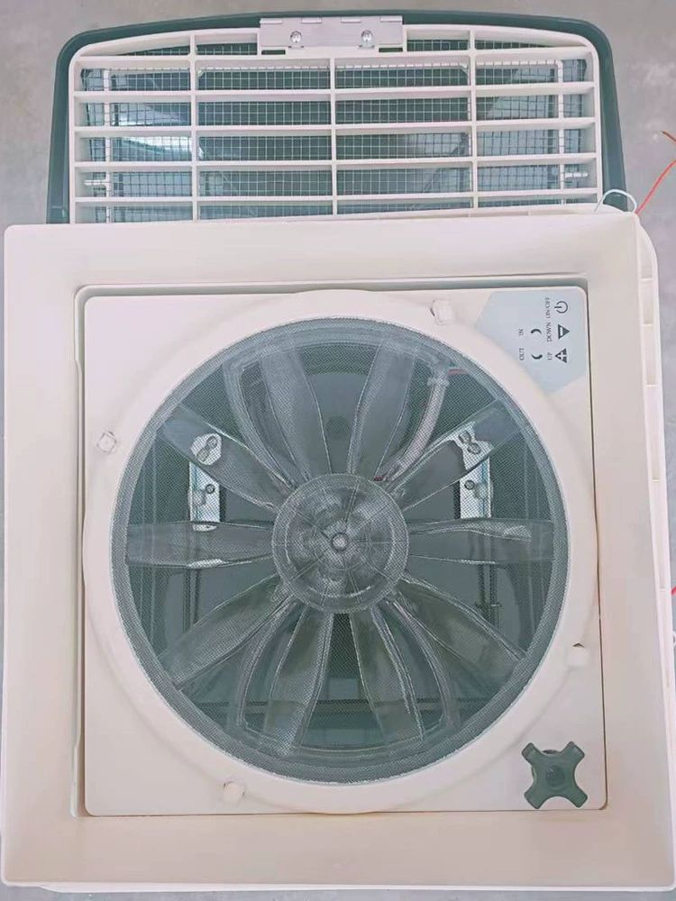 카라반 양방향 환기팬 맥스팬 환풍기 캠핑카 공기순환 스모크그레이 LCD 리모컨 LED 포함 - 상세 이미지 5