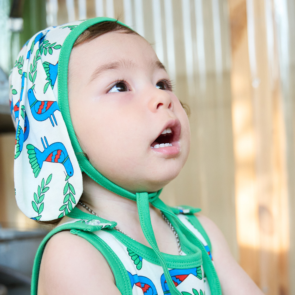 [아밀로] 100%오가닉코튼 베이비 블루버드 조조버니보넷 - 상세 이미지 5