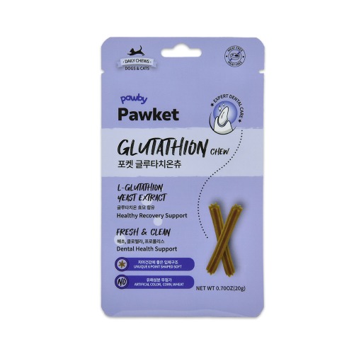덴탈케어츄 가수분해츄 강아지 건강 간식 덴탈껌 20g - 상세 이미지 3