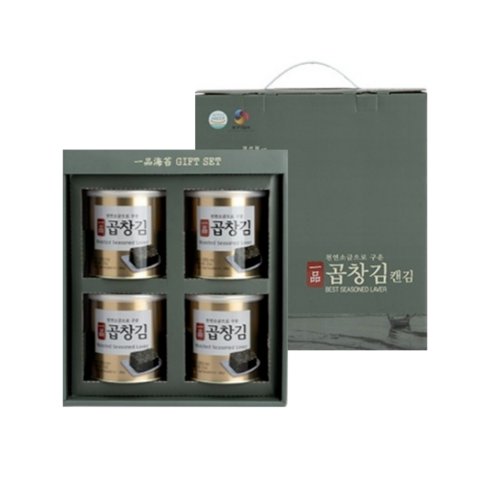 일품 곱창김 30g 4캔 김선물세트 추석선물세트 명절 간편반찬 안주 - 상세 이미지 2