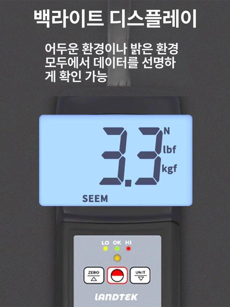 벨트 텐션 장력계 메타 접촉식 인장력 미터 측정 삼각형 시험기 푸시풀 게이지 디지털 - 상세 이미지 2