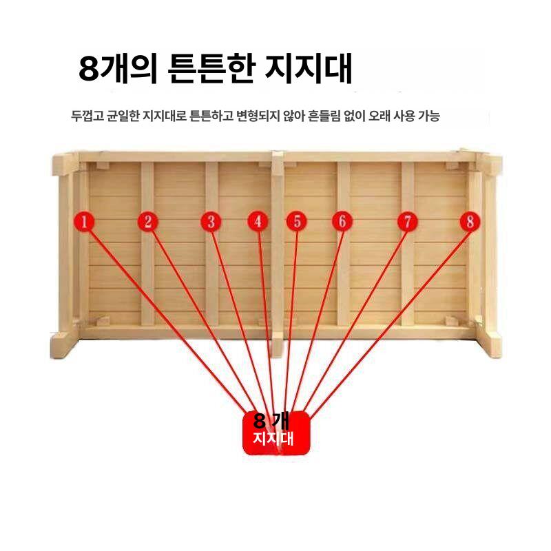 확장 침대 사이드 원목 접이식 틈새 메꿈 침대확장 유아 어린이 낙상방지 안전 가드 튼튼한 120 20 접이식 아님 B - 상세 이미지 2