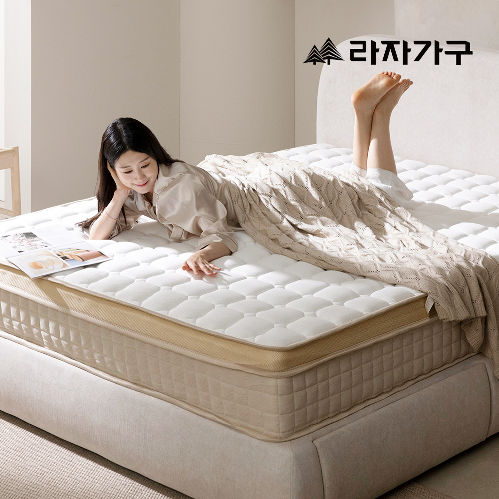 라자가구 멜로 타이트탑 포켓 롤팩 슈퍼싱글 원룸 매트리스 미디엄소프트 23cm SS - 상세 이미지 4