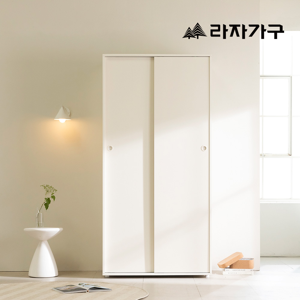 라자가구 어라운드 1000 서랍형 슬라이딩 옷장 E0 슬라이드 키큰장 입본장 싱글장롱 - 상세 이미지 2