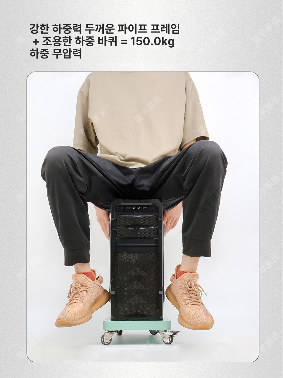 컴퓨터 본체 받침대 트레이 폭조절 데스크탑 PC 선반 엘레강트화이트 400mmx200mm - 상세 이미지 5