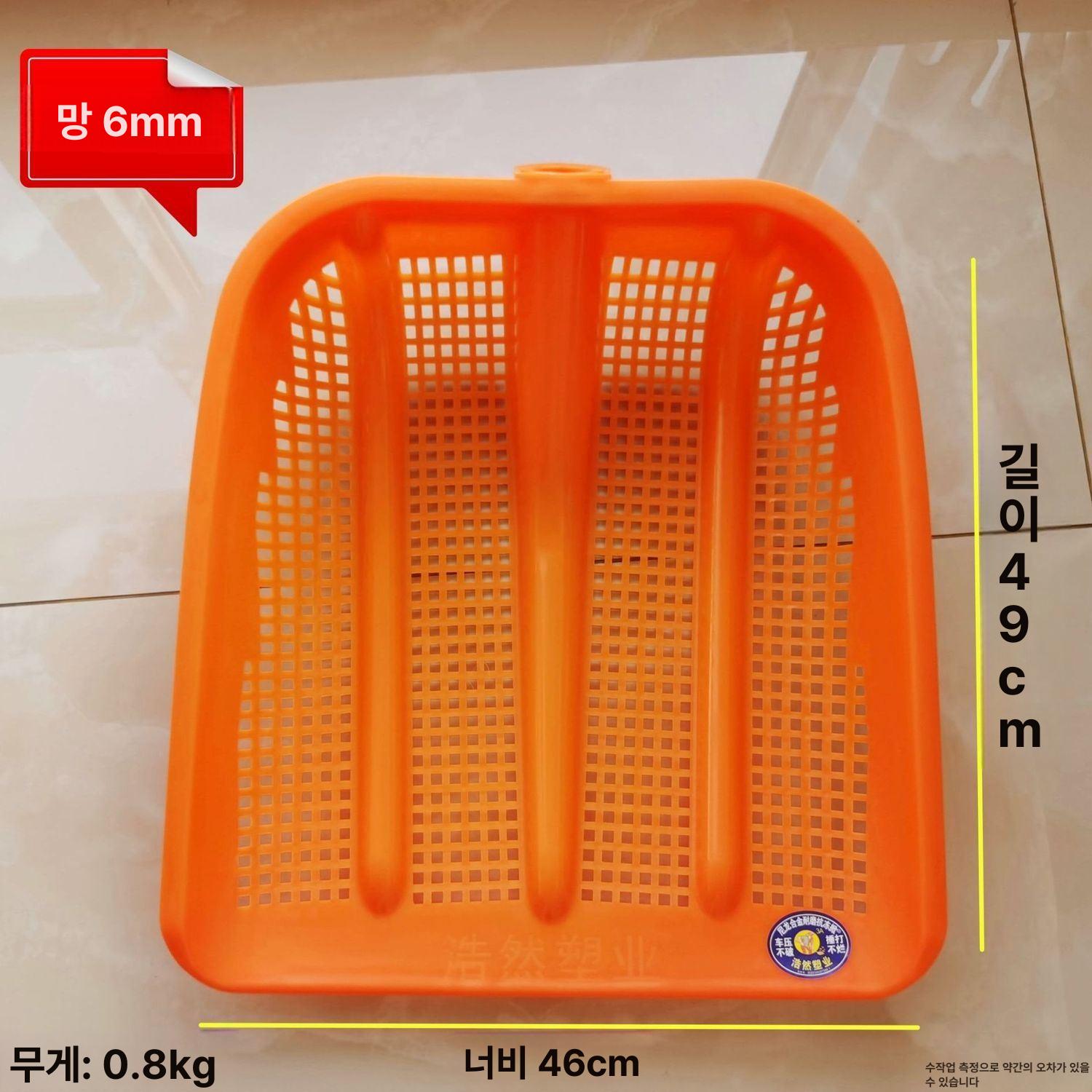 농업용 삼태기 쓰레받이 플라스틱 고르개 대형삽 채반 대형 12mm 망사삽 손잡이 없음 - 상세 이미지 4