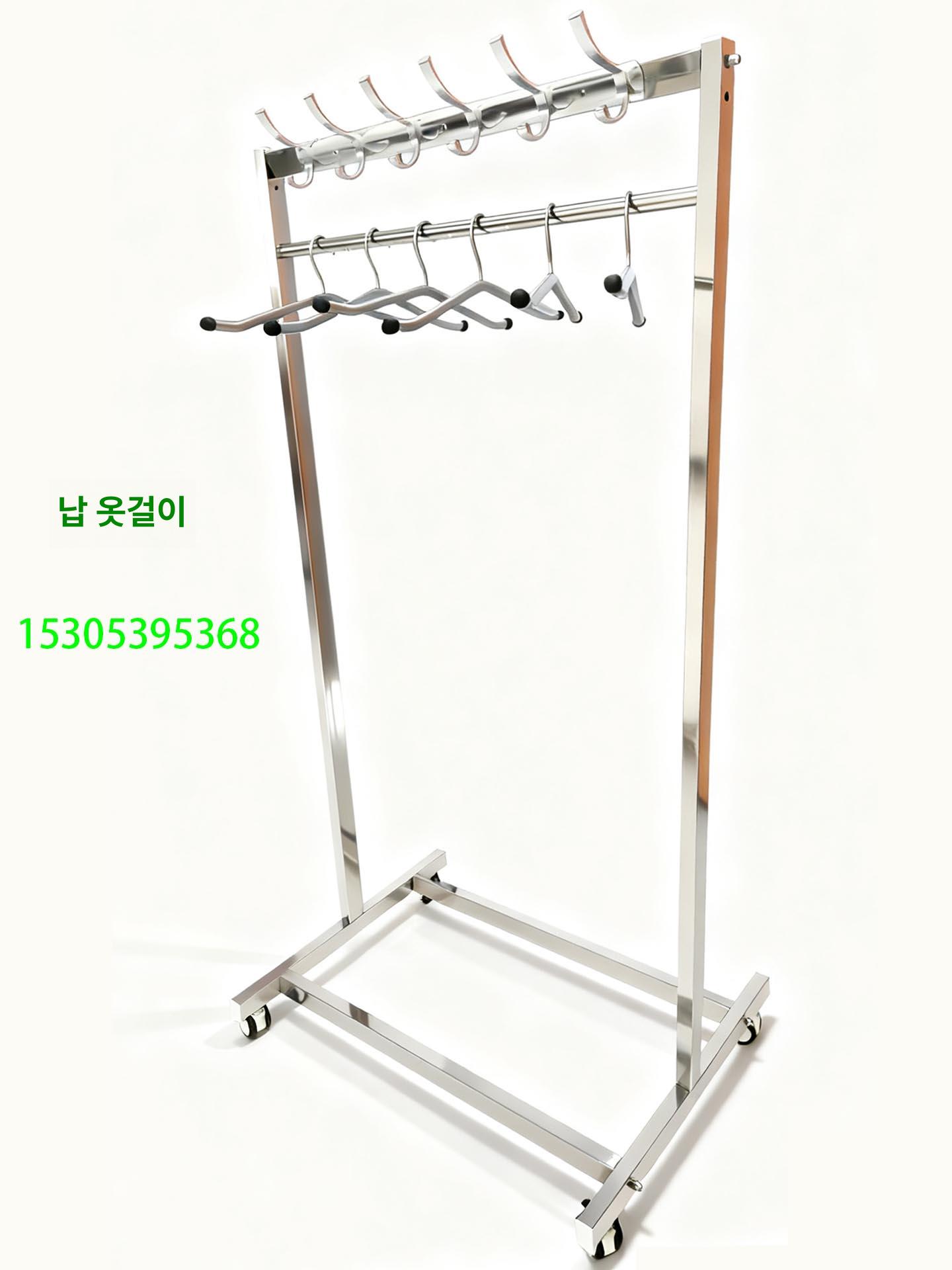 납복 행거 스탠드 보호복 수술실 옷걸이 보관대 표준형 후크 3개 - 상세 이미지 2