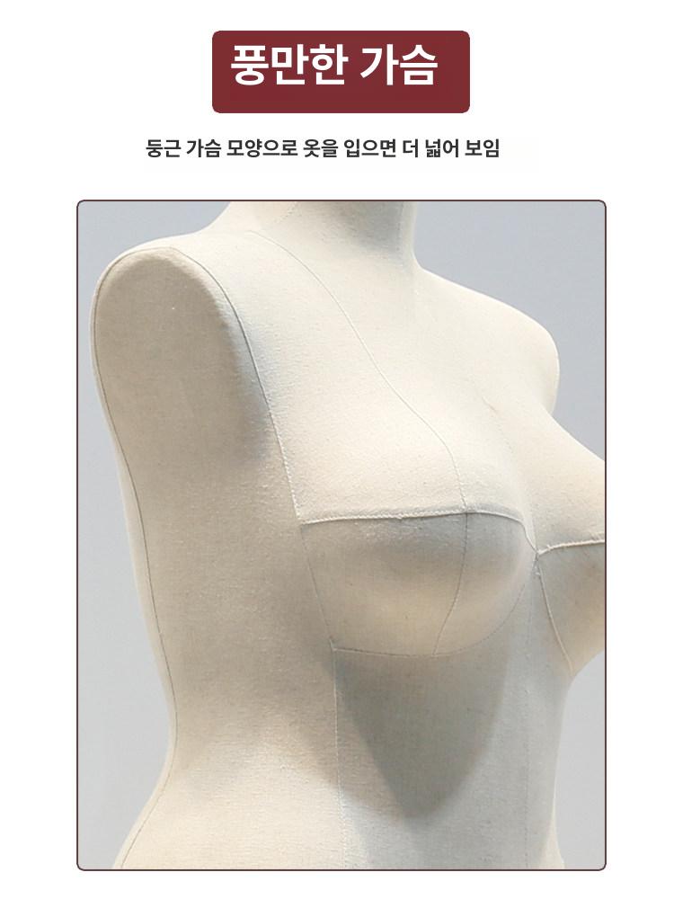 여자 빅사이즈 마네킹 큰옷 상반신 의류제작 옷가게 매장 웨딩 여성 바디 중년 마네킨 진열 - 상세 이미지 3