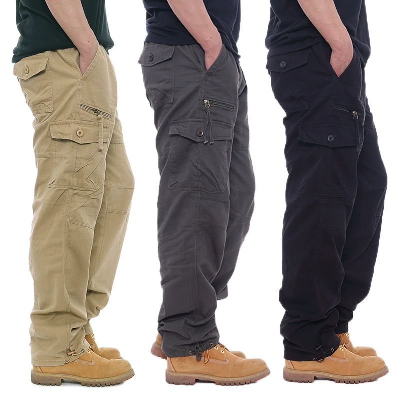 용접 여름 하의 노가다 바지 작업복 기모 다중 포켓 블랙 M 100~60kg - 상품 이미지