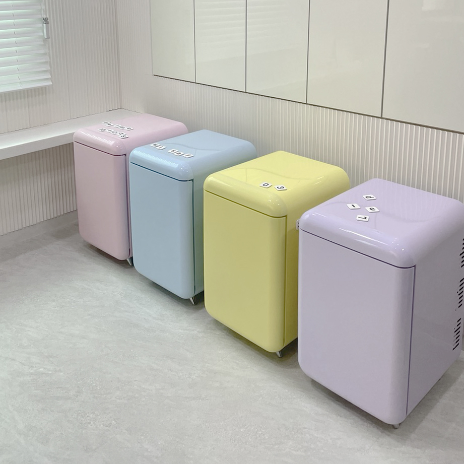 레트로 미니 냉장고 32L WC-32C 무소음 음료 다용도 핑크 - 상세 이미지 5