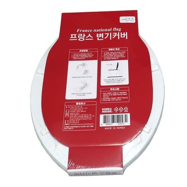 에펠탑 U형 중형 양변기 변기 시트 뚜껑 커버 덮개 - 상품 이미지