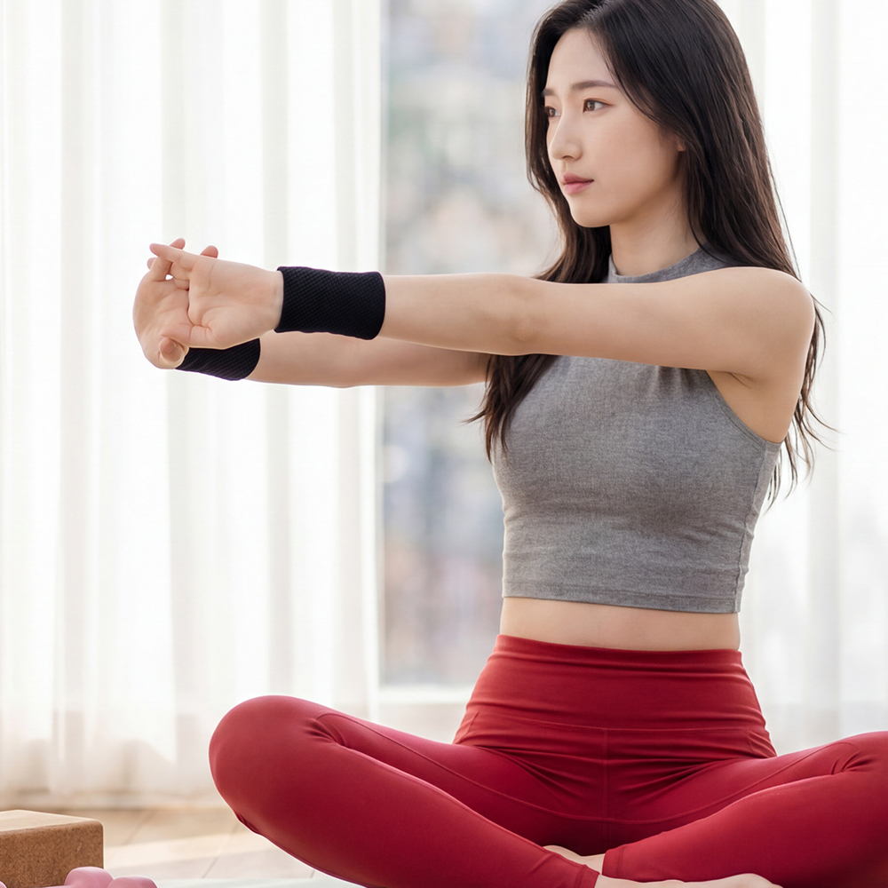 닥터코어런 블락 시니어손목보호대 약국 노인 얇은 아대 여름 사무실 남자 팔목 - 상세 이미지 5