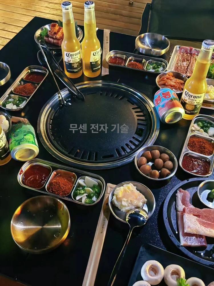 고깃집 숯불 사각 테이블 세트 접이식 삼겹살 805 카페 스테인리스테이블 테이블/숯불 - 상세 이미지 2