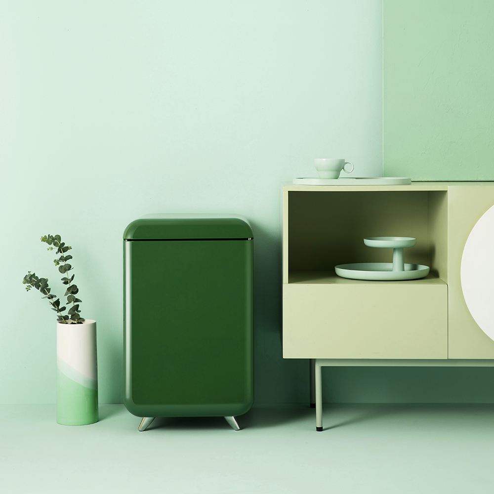 레트로 미니 냉장고 32L WC-32C 무소음 음료 다용도 그린 - 상세 이미지 2
