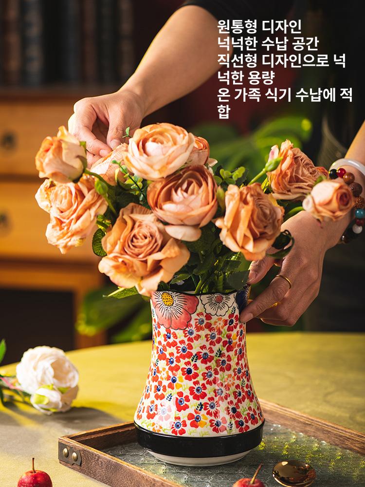 폴란드 동유럽 성 수저통 정리 수저보관통 도자기 그린와일드 - 상세 이미지 2