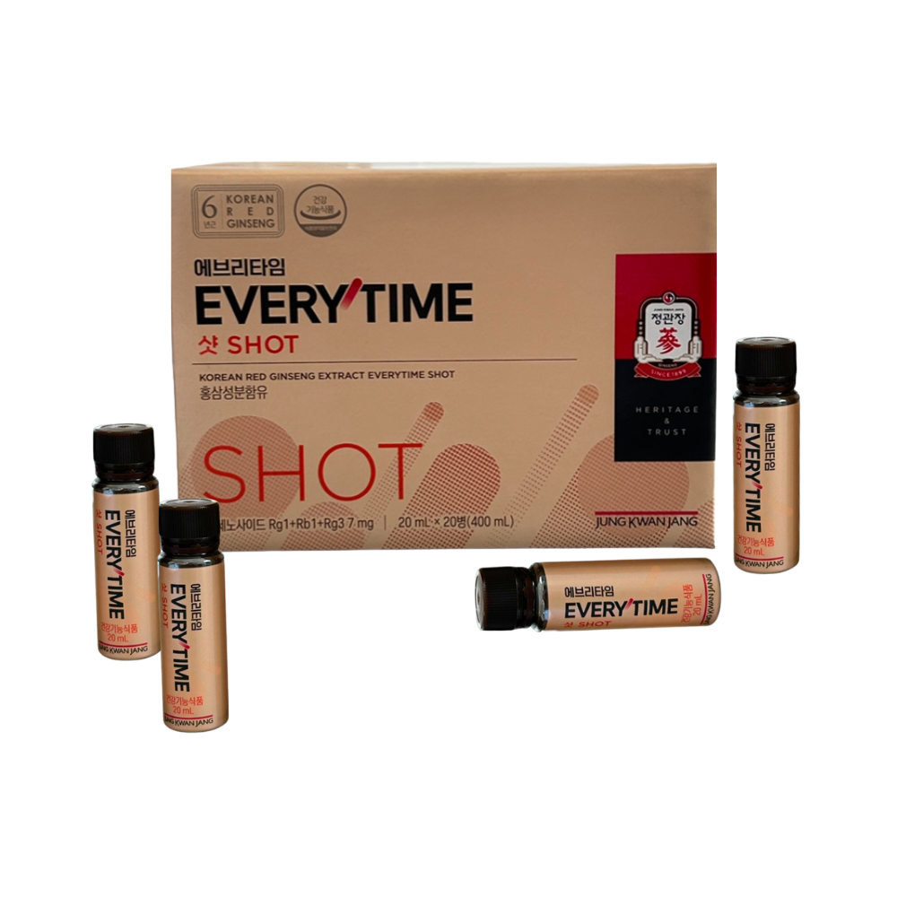 정관장 홍삼정 에브리타임 샷 20ml x20병 + 쇼핑백 - 상품 이미지