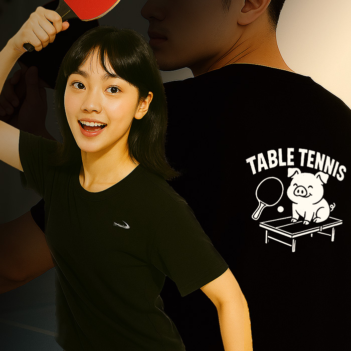 [닥터노이바우어] 드라이 라운드 티셔츠 DTRUS-25006 남녀공용 돼지띠 - 상품 이미지