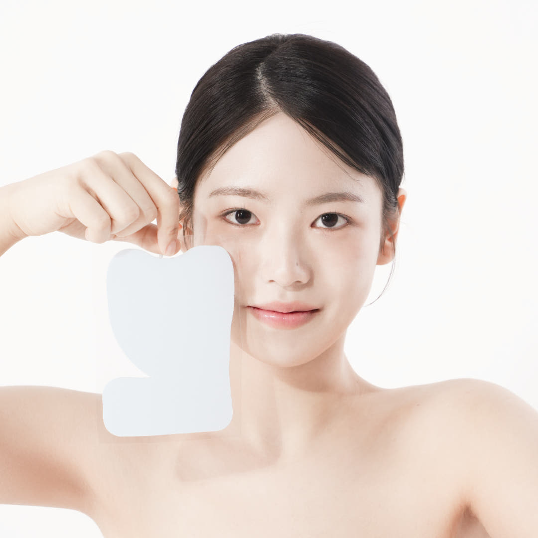 여우리 붓기패치 쿨링 얼굴 브이라인 리프팅 윤곽 관리 하이드로겔 마스크팩 3개입 - 상세 이미지 2