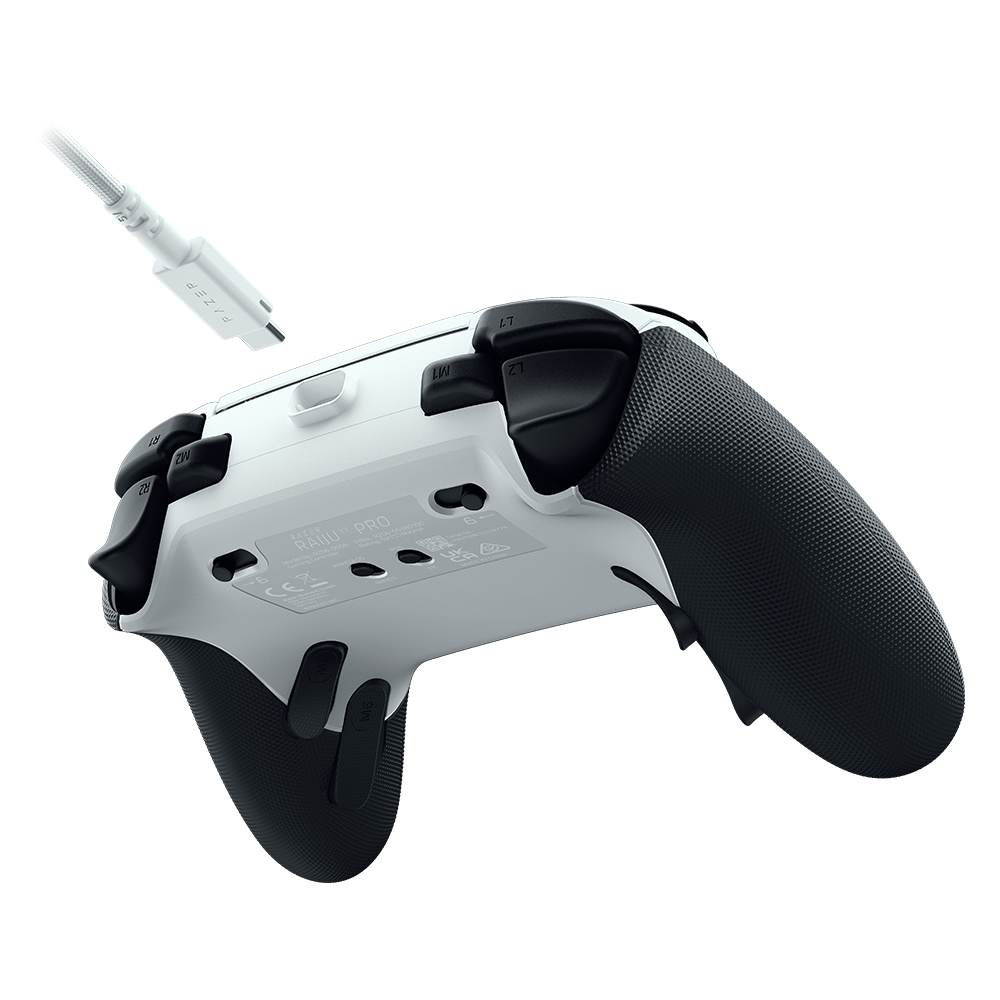 레이저코리아 Raiju V3 Pro 무선 컨트롤러 PS5/PC 호환 화이트 - 상세 이미지 5