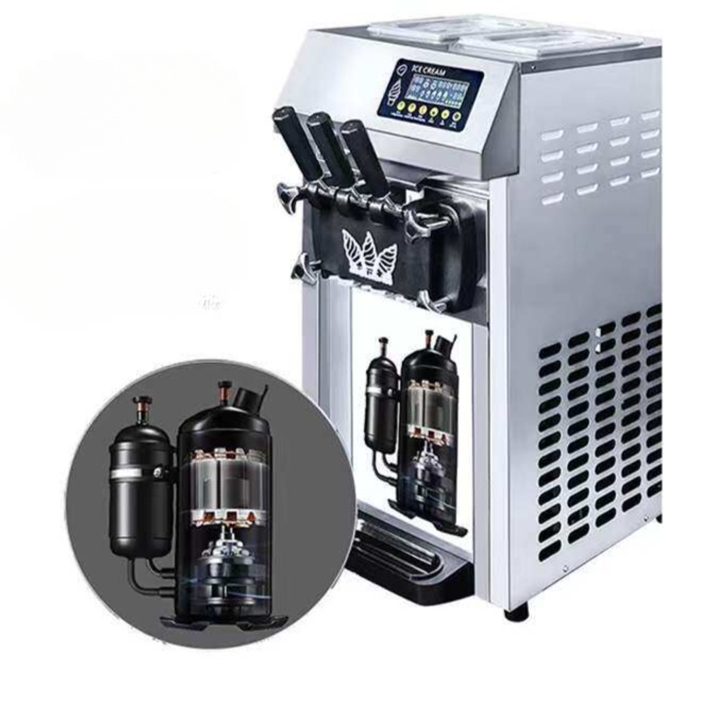 소프트아이스크림 기계 스테인리스 탁상형 고급 냉각 디지털 디스플레이 220V 50Hz - 상세 이미지 3