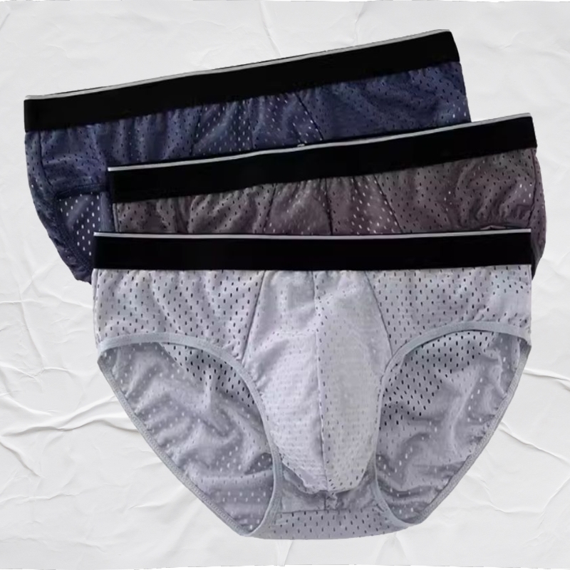 폴리에스터 남자 삼각팬티 여름 통기성 기능성 속옷 남성 아이스 - 상품 이미지